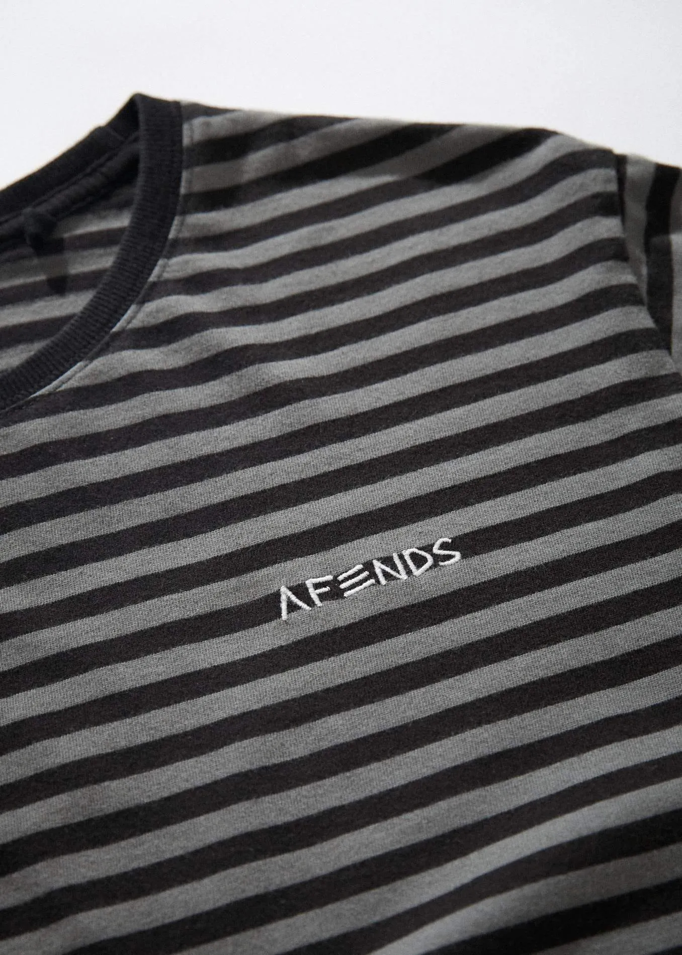 Afends Mens Bleach - Retro Fit Long Sleeve Tee - Gunmetal