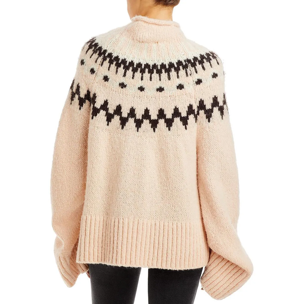 A.L.C. Womens Ruby Alpaca Oversized Funnel-Neck Sweater