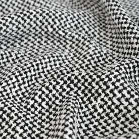 Black White Tweed Fabric 4054