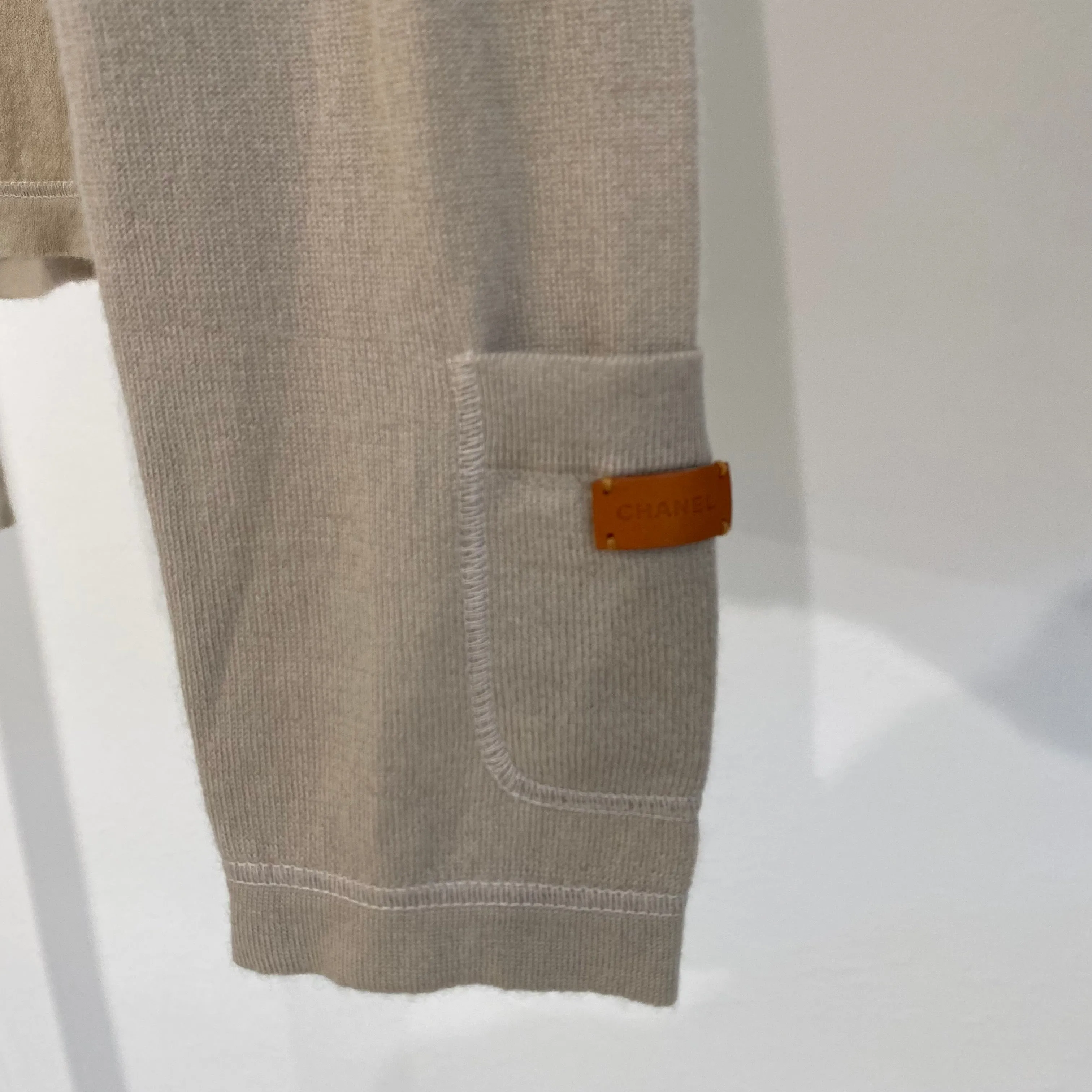 Chanel Beige Knit Sweater