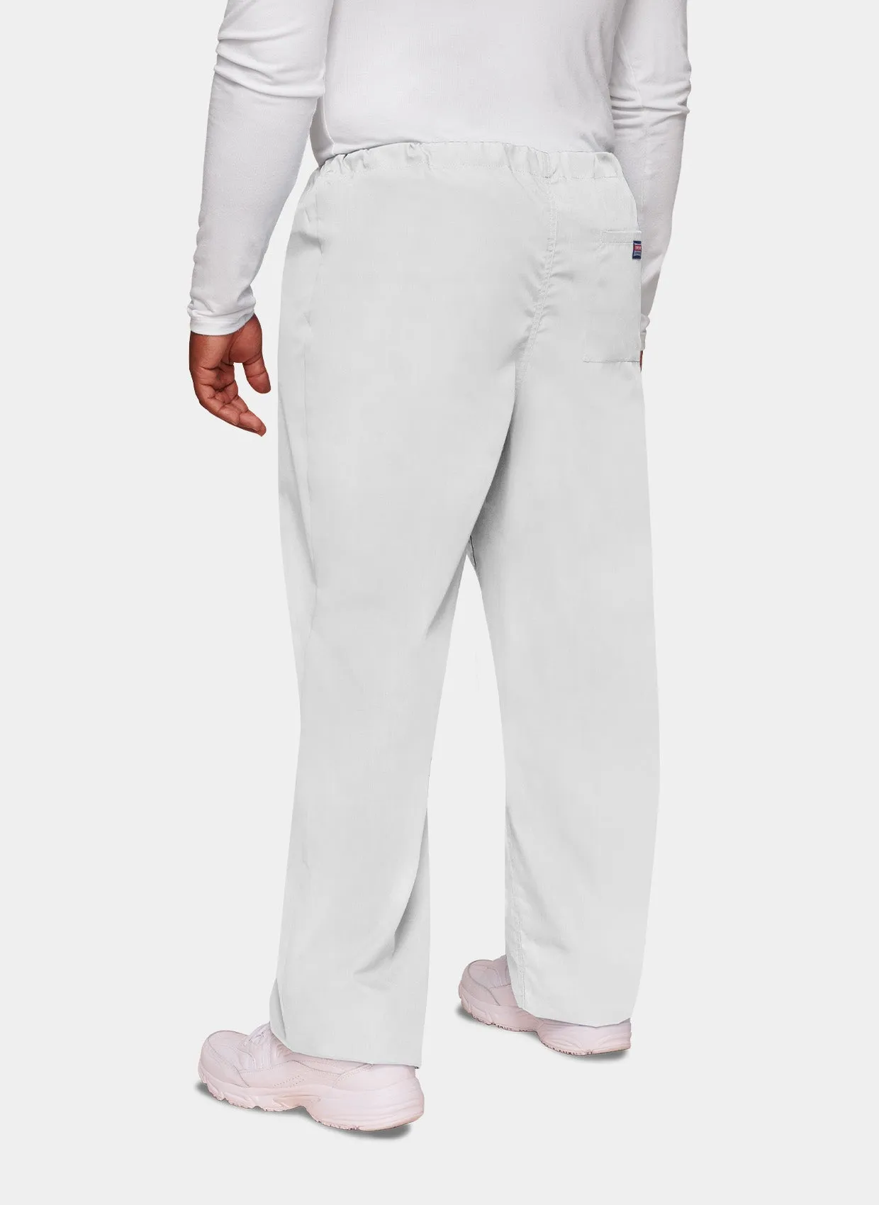 Cherokee Unisex Drawstring Scrub Trousers - White