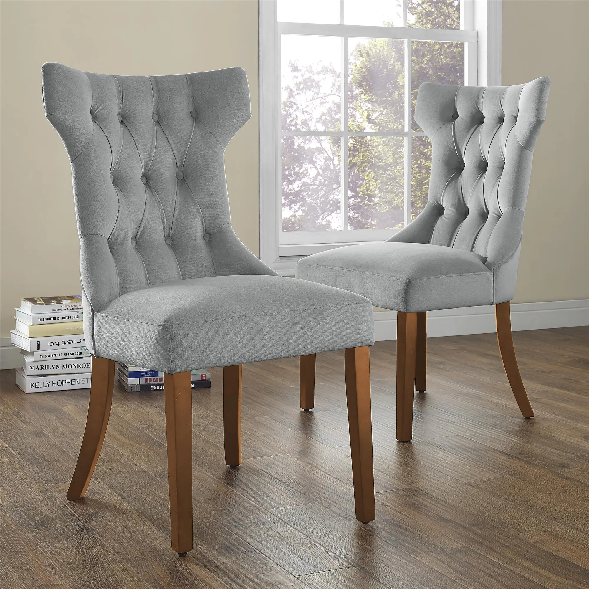 Clairborne Tufted Hourglass Dining Chair Set