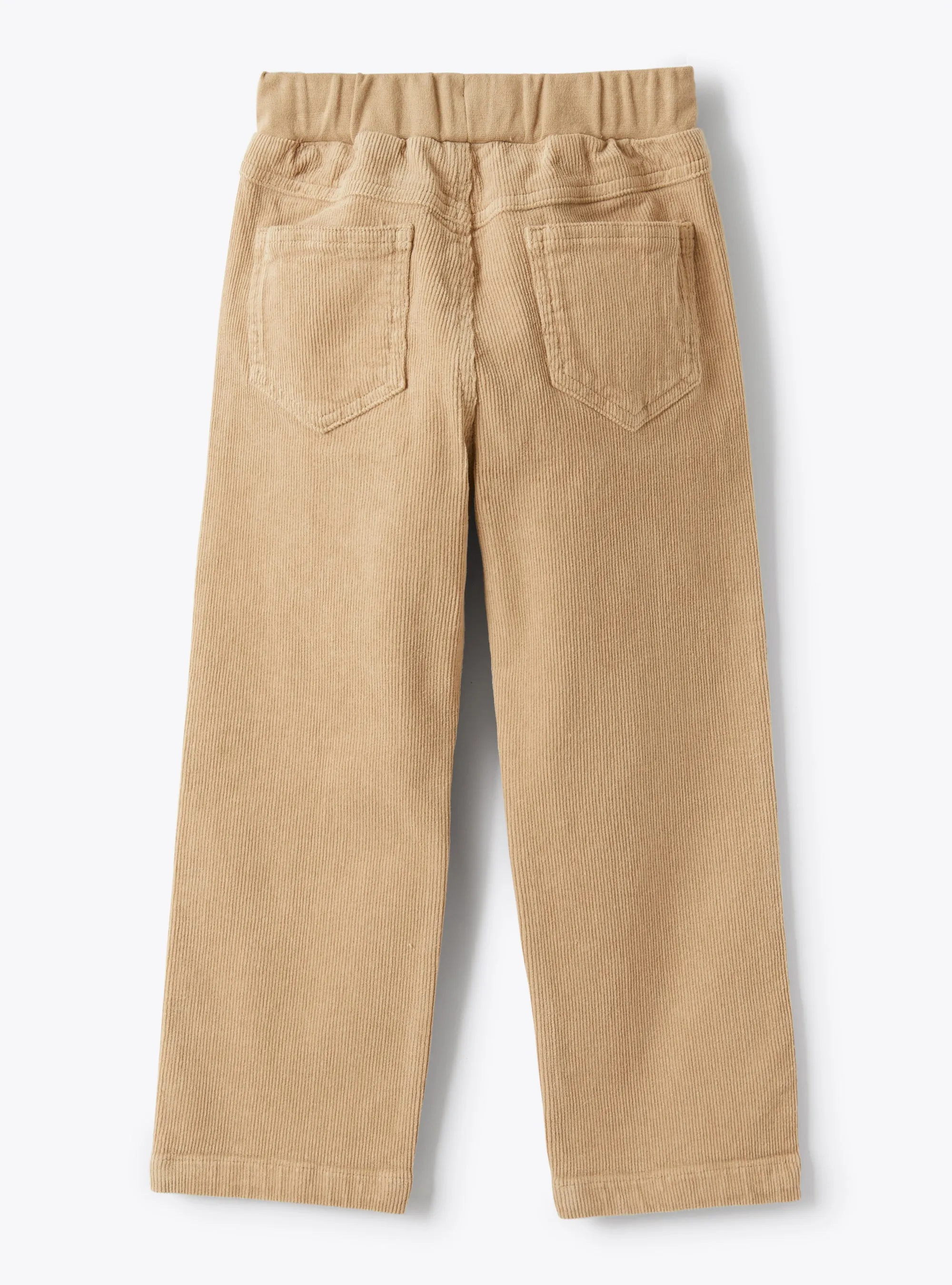 Corduroy Pant With Elastic Band In Sand