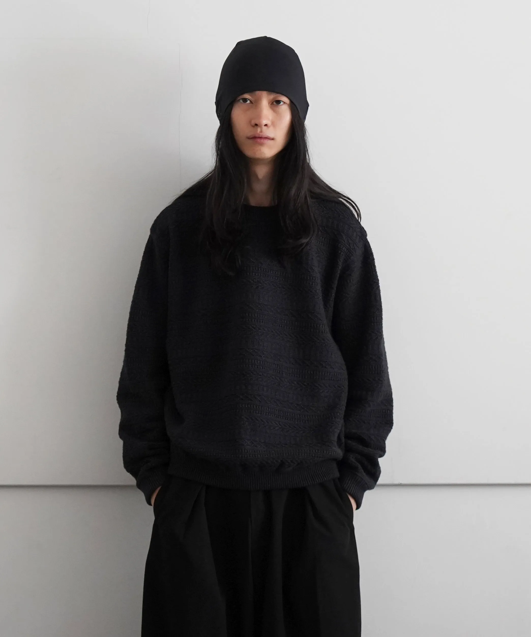crepuscule Fair Isle Links Knit "BEIGE"
