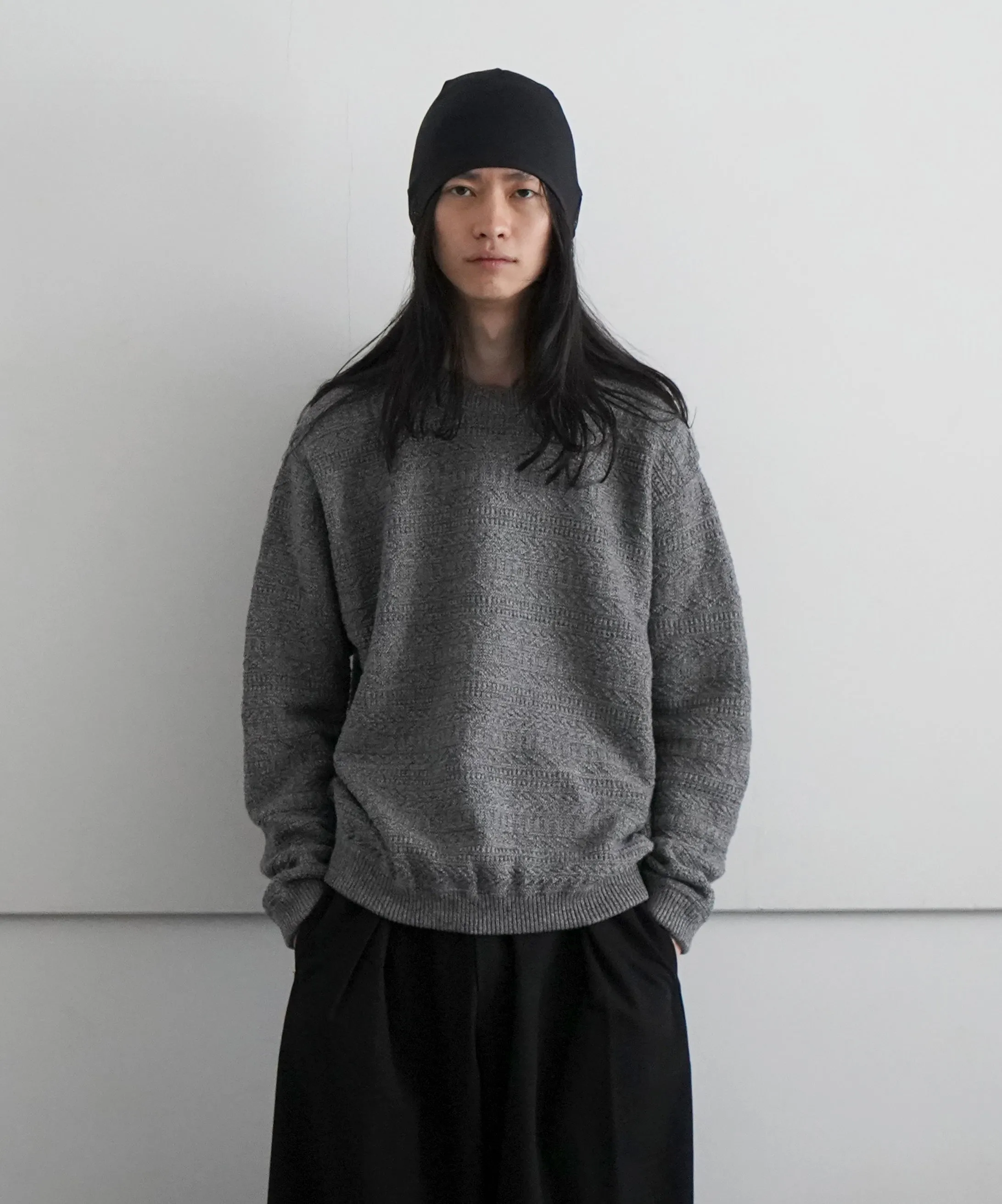 crepuscule Fair Isle Links Knit "BEIGE"