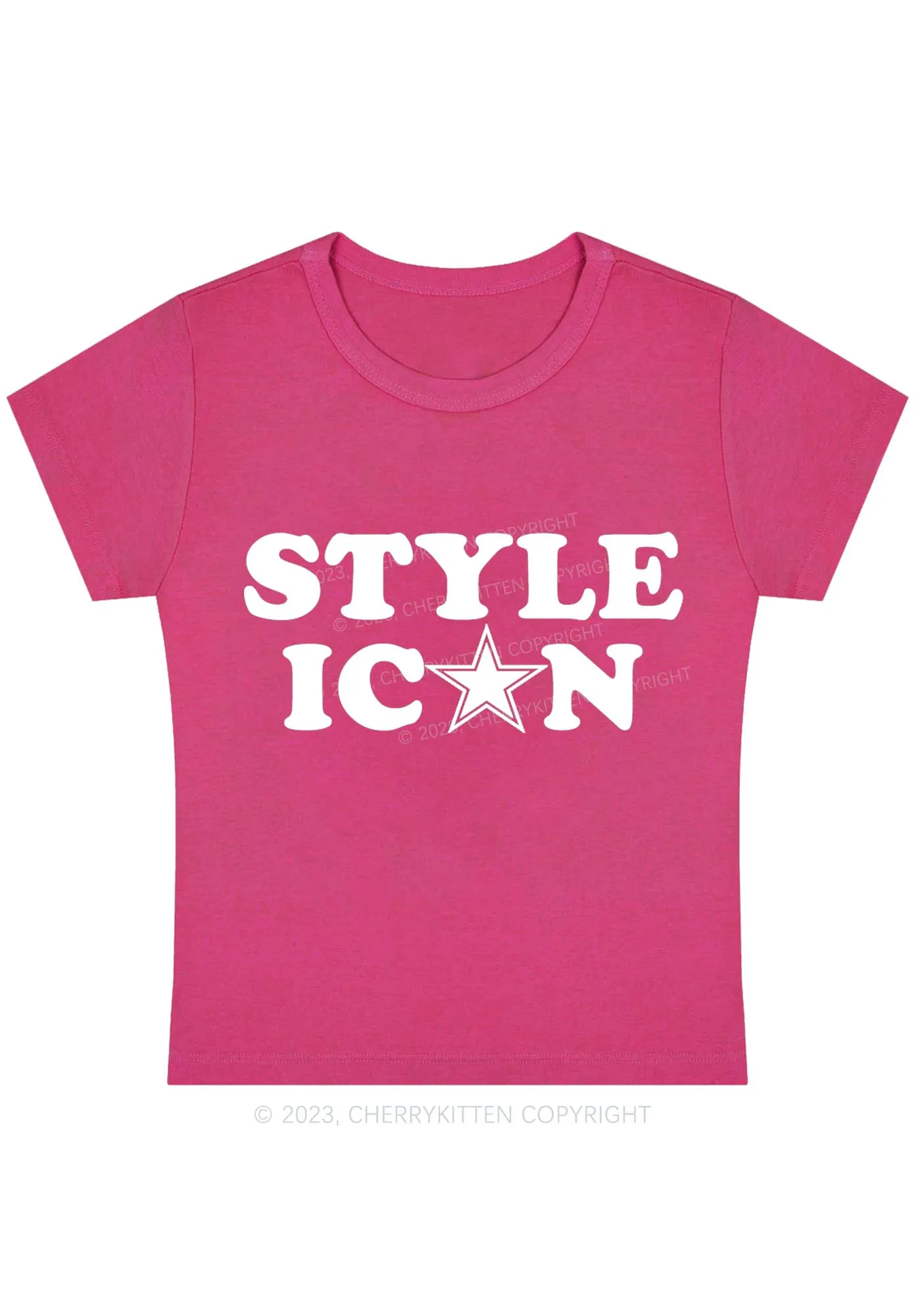 Curvy Style Icon Baby Tee Cherrykitten