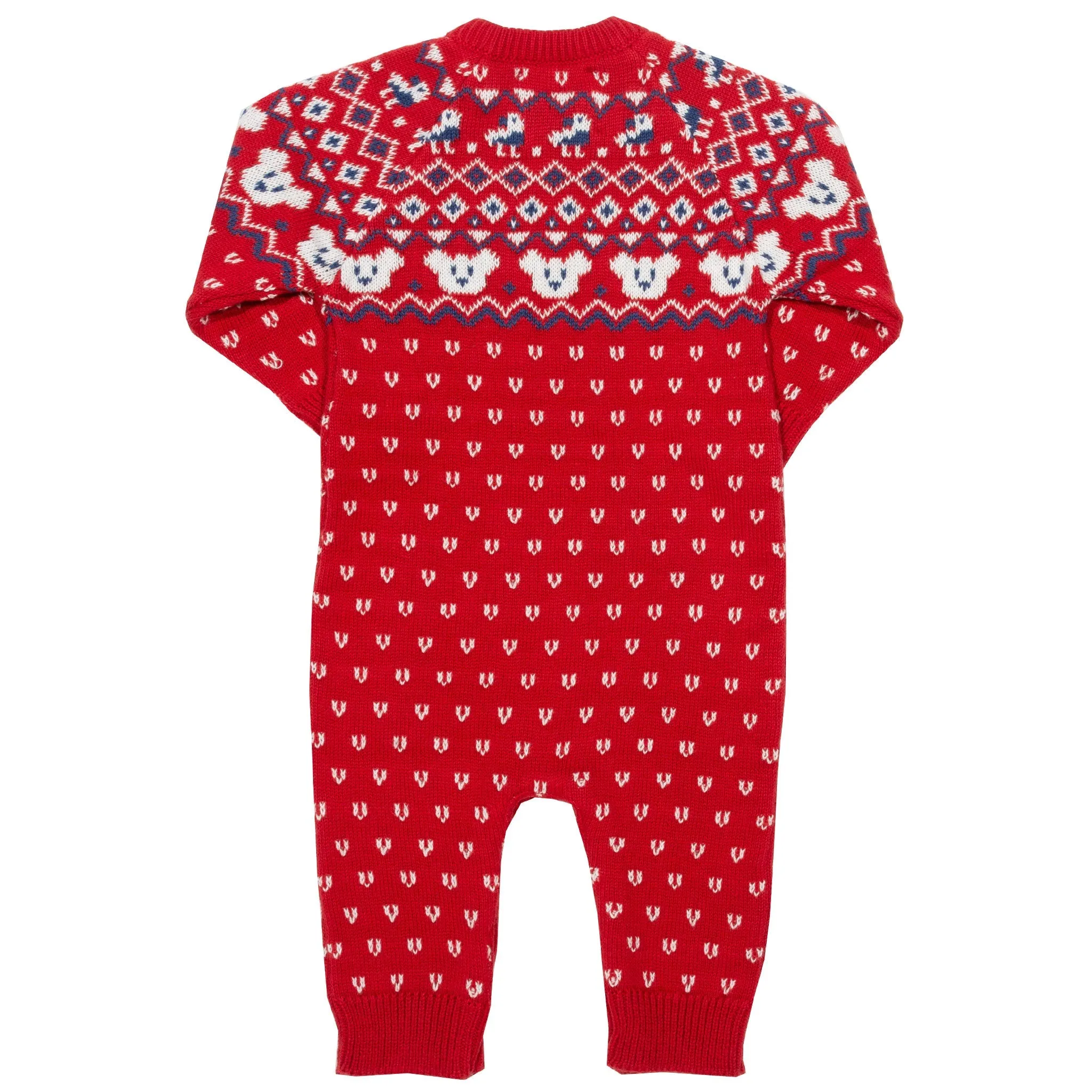 Fair Isle knit romper