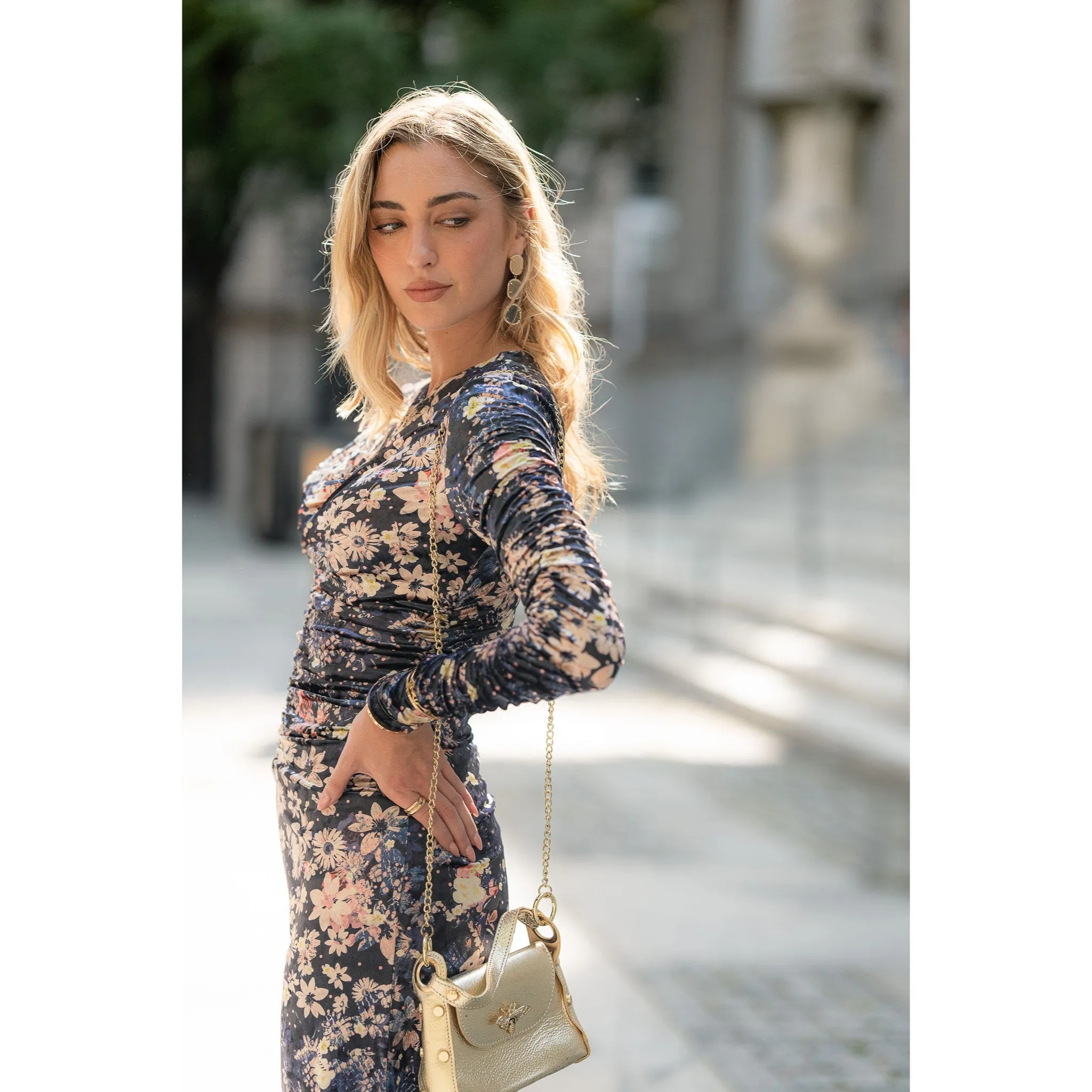Flora Grunge Velvet Maxi by Adina LV