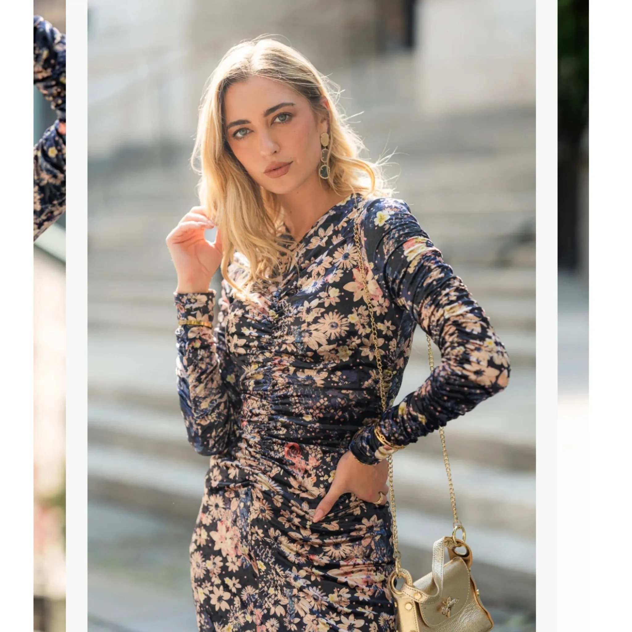 Flora Grunge Velvet Maxi by Adina LV