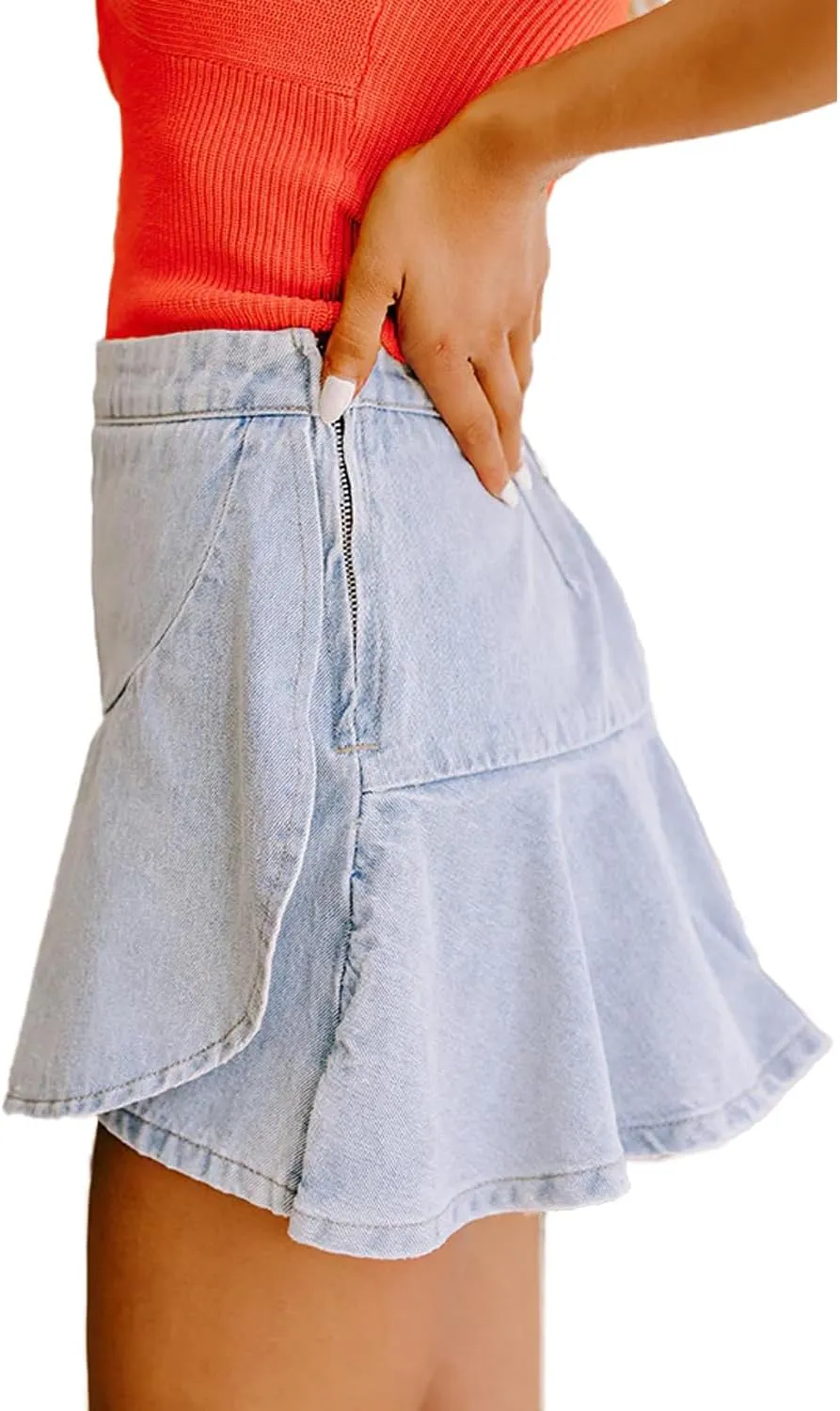 Jean Skirt for Women Mini Skirt Cargo Skirt Denim Sexy Jean Bodycon Skirts
