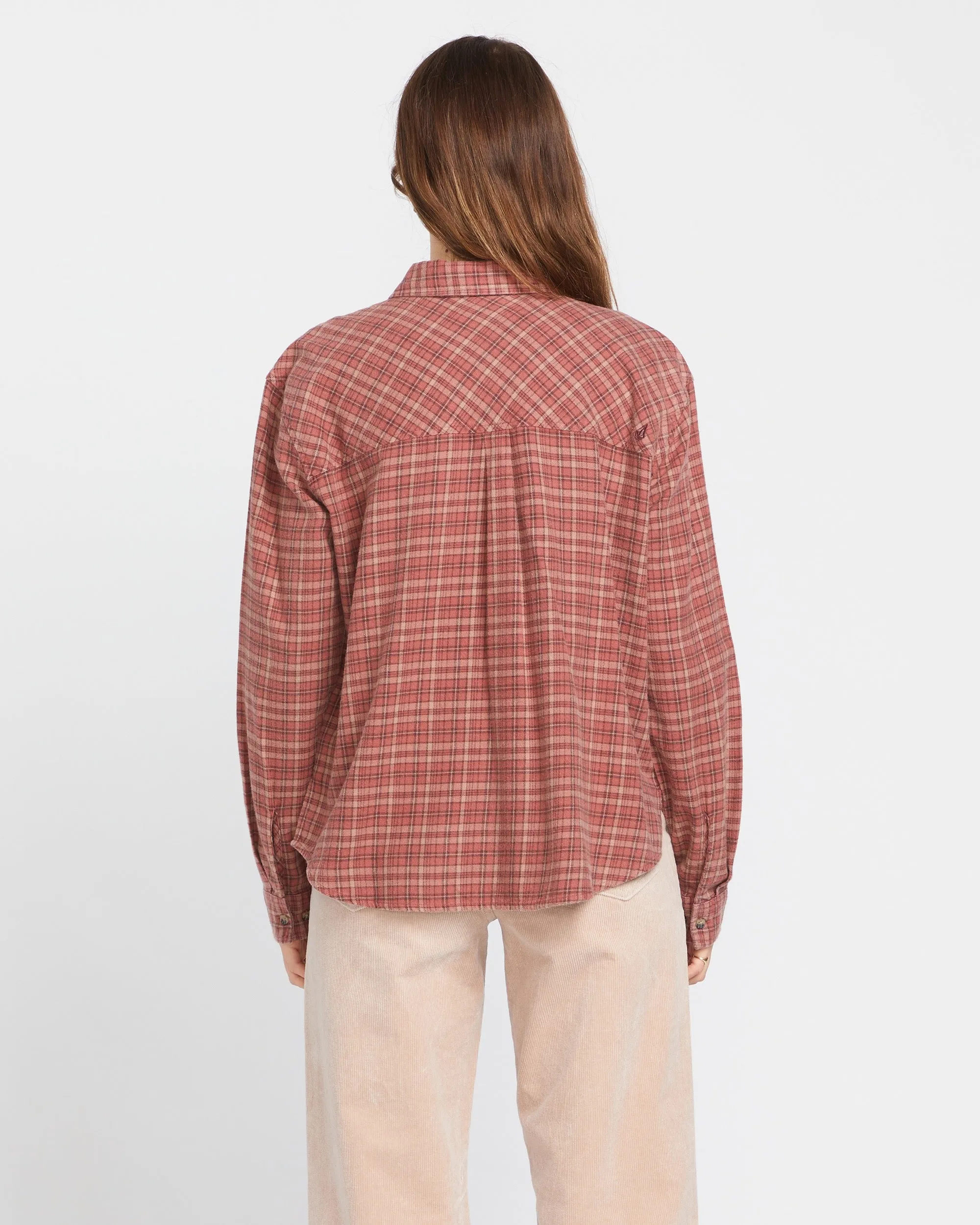 Plaid To Meet U 2 Long Sleeve Shirt - Chestnut Brown