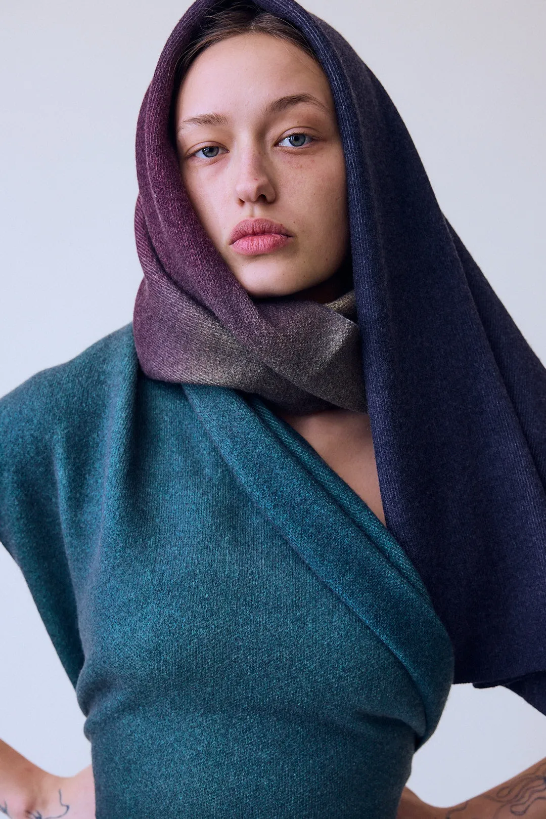 Plum Dye Scarf