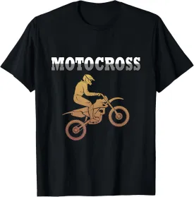 Retro Motocross Shirt Dirt Bike Vintage Motorcycle Boys Men T-Shirt
