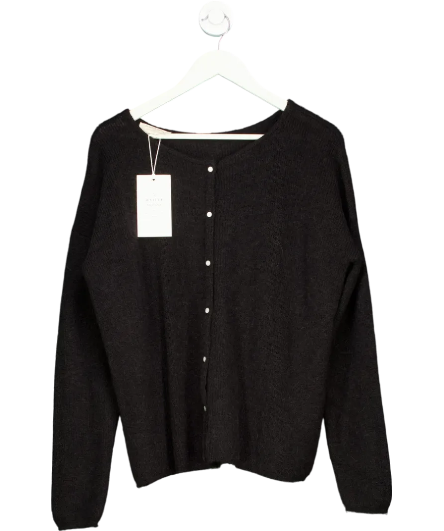 Sezane Black Gaspard Cardigan UK XL