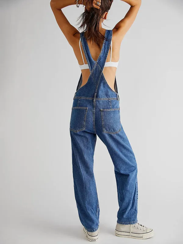TEEK - Loose Denim Overalls