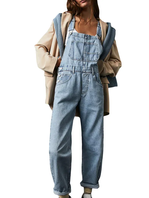 TEEK - Loose Denim Overalls