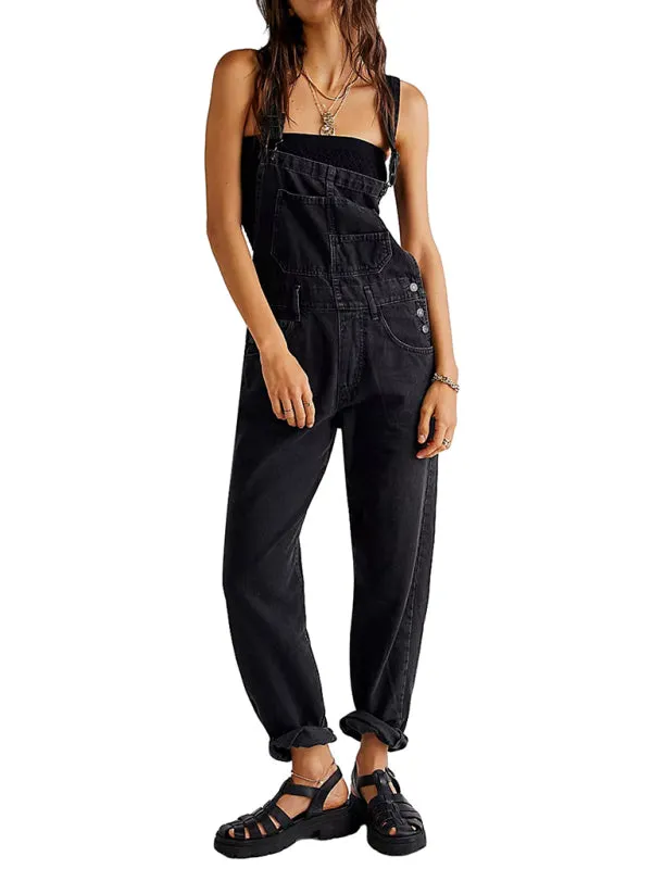 TEEK - Loose Denim Overalls