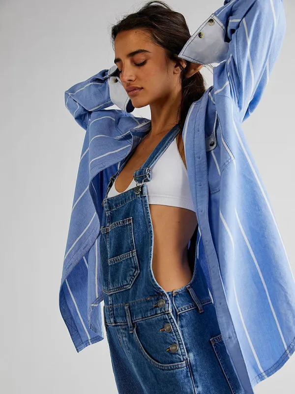 TEEK - Loose Denim Overalls