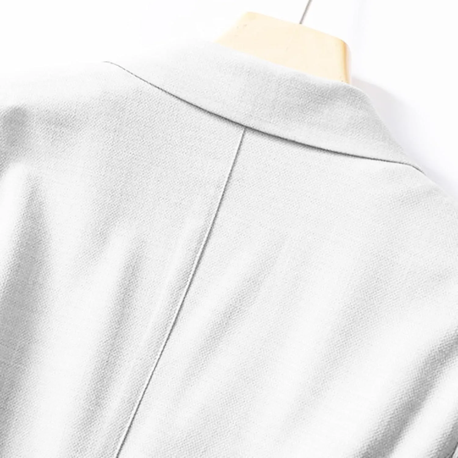 Women's Casual Linen Blazer Lapel One Button Blazer Jackets Lightweight 3/4 Sleeve Suit Blazers Spring Summer Fall